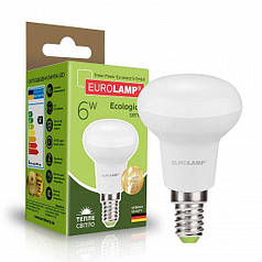 Світлодіодна лампа Eurolamp ЕСО серія "P" R50 6W E14 3000K LED-R50-06142(P)
