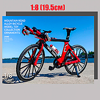 Колекційна модель гірського велосипеда 1:8 Time Trial 19.5 см червоний