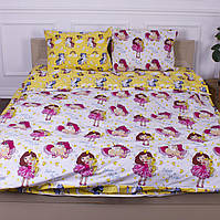 Комплект постельного белья двухспальный Бязь Единорог на радуге 175*210 см