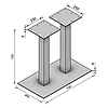 Підстілля каркас для столу з металу 740×400mm, H=720mm, фото 6