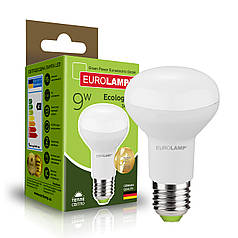 Світлодіодна лампа Eurolamp ЕСО серія "P" R63 9W E27 3000K LED-R63-09272(P)