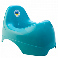 Горшок пластиковий детский "Бамбино" 25*36*22см бірюзовий Алеана