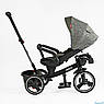 Дитячий триколісний велосипед — коляска Best Trike Marco 9155 / 318-82 з батьківською ручкою Зелений, фото 7