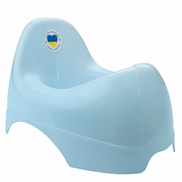 Горшок пластиковий детский "Бамбино" 25*36*22см блакитний крижаний Алеана