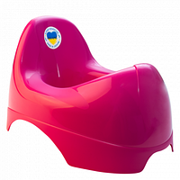 Горшок пластиковий детский "Бамбино" 25*36*22см темно-рожевий Алеана
