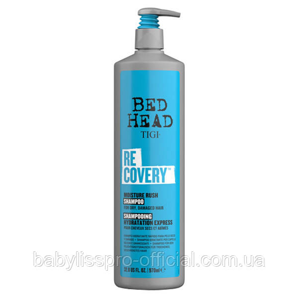 Шампунь для сухого та пошкодженого волосся Tigi Bed Head Recovery Shampoo Moisture Rush 970мл