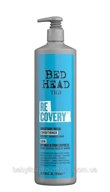 Зволожуючий кондиціонер для сухого та пошкодженого волосся Tigi Bed Head Recovery Conditioner Moisture Rush 970мл