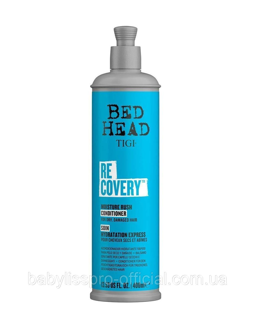 Зволожуючий кондиціонер для сухого та пошкодженого волосся Tigi Bed Head Recovery Conditioner Moisture Rush 400мл