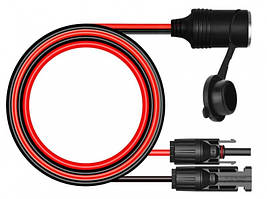 Адаптер для сонячних панелей MC4 - Автомобільний прикурювач розетка (0,5 м.п.)