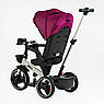 Дитячий триколісний велосипед — коляска Best Trike Marco 9155 / 365-18 з батьківською ручкою Рожевий, фото 6