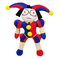 Мягкая игрушка Клоун Помни с пуговицами Цифровой Цирк / Clown Pomni The Amazing Digital Circus 30 см (1009777)