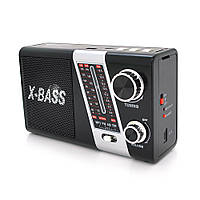 Радиоприемник YG-851BT+Solar, AM/FM, встроенный аккум, Mix color, Box