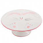 Підставка для торта з кроликом керамічна Ласун 23 см Elisey