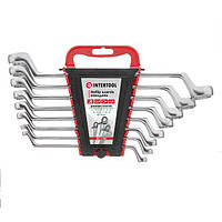 Набір ключів накидних 8 од., 6-22 мм, Cr-V INTERTOOL HT-1102