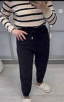 Зручні джинсові джогери стрейчеві на резинці великих розмірів 50-56 різні кольори чорні