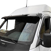 Козырек на лобовое стекло (черный глянец, 5мм) для Mercedes Sprinter W901-905 1995-2006 гг