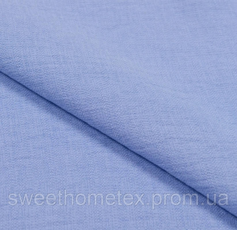 Плательний креп бузково-блакитний для одягу платтів блузок 85% віскоза