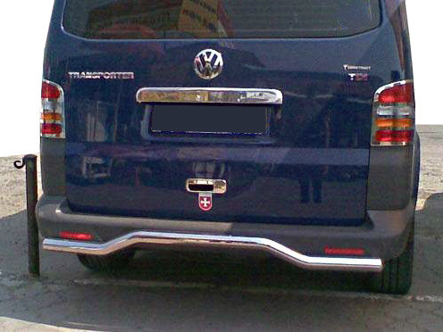 Задняя дуга волна (нерж) для Volkswagen T5 Multivan 2003-2010 гг - фото 1 - id-p2111186424