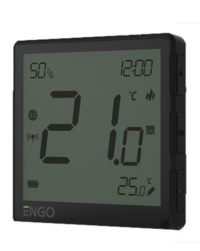 ENGO EONE230B - Інтернет-термостат прихованого монтажу ZigBee 3.0, жив. 230В (чорний)