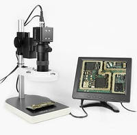 Видеомикроскоп с монитором BAKKU BA-003 (подсветка люминесцентная, фокус 30-156 мм,Box (330*265*200) 2,8 кг