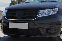 Накладка под решетку (1 шт, нерж.) для Dacia Sandero 2013-2020 гг