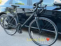 Шоссейный велосипед Crosser XC 500 28" алюминиевая рама 20" оборудование Shimano 14 скоростей, узкие покрышки