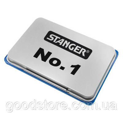 Подушка штемпельная Stanger 126х81 мм синяя N1 (380007)