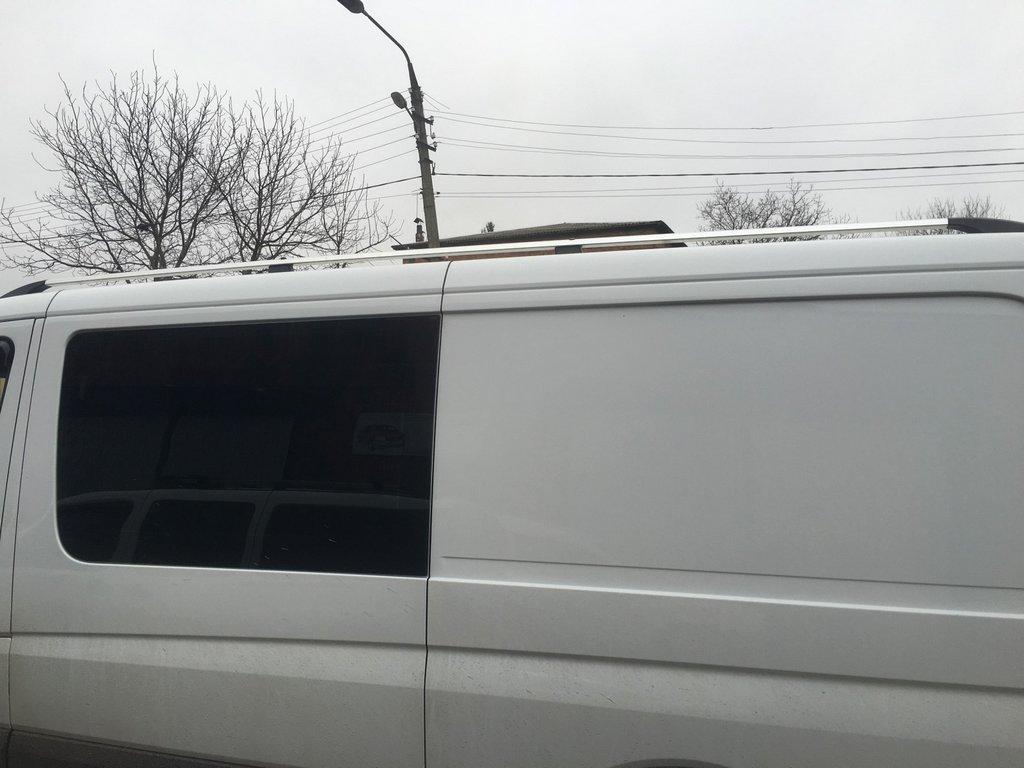 Рейлінги DD 265 см, Чорний мат, пластикова ніжка для Mercedes Sprinter 2006-2018 рр - фото 2 - id-p2111206738