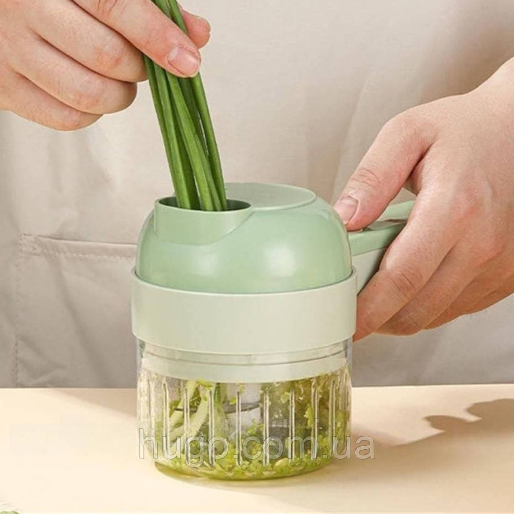 Ручной измельчитель для овощей 4в1 Food Chopper / Электрическая ...