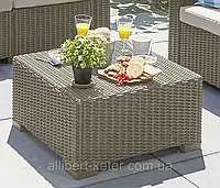 Стол садовый уличный Allibert California Coffee Table из искусственного ротанга ( Keter California Table )