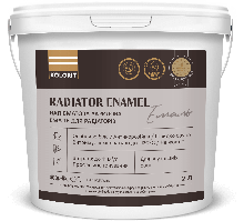 Акрилова емаль для радіаторів Kolorit Radiator Enamel (КОЛОРИТ РАДІАТОР ЕНАМЕЛЬ) напівматова 0,9 л