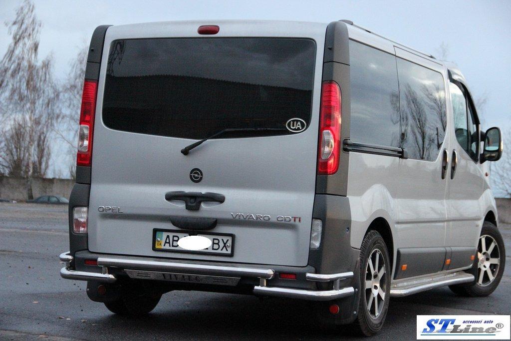 Задняя защита AK-Special (нерж) для Opel Vivaro 2001-2015 гг - фото 3 - id-p2111201836