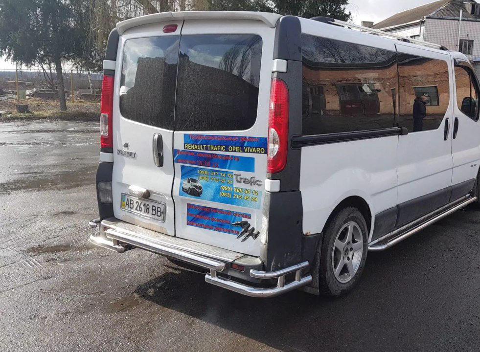 Задняя защита AK-Special (нерж) для Opel Vivaro 2001-2015 гг - фото 7 - id-p2111201836