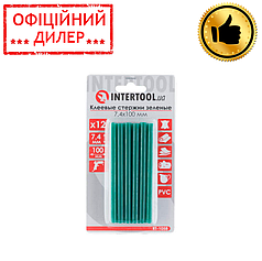 Комплект стрижнів клейових зелених 7,4 мм * 100 мм, 12 шт. INTERTOOL RT-1058 STP