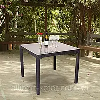Стол садовый уличный Keter Sumatra Table из искусственного ротанга ( Keter Melody Quartet ) для дома, сада