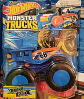 Hot Wheels Monster Trucks 1:64 & 1 Crushable Loco Punk HLR82 Хот Вілс Монстер Трак Локо Панк потяг