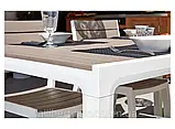 Набір садових меблів Keter Harmony Garden Dining Set White - Cappuccino Brown ( білий - капучіно коричневий ), фото 7