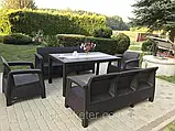 Набір садових меблів Keter Corfu Fiesta Max Set Brown ( коричневий ) з штучного ротанга ( Keter ), фото 10