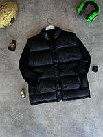 Мужская жилетка TNF (черная) стильная стеганная безрукавка утепленная без капюшона с лого МоTNF60