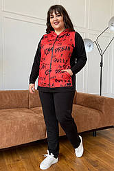 Хороший жіночий спортивний костюм великих розмірів