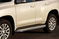 Защита бокового порога BB004 (2 шт, нерж.) для Toyota Land Cruiser Prado 120