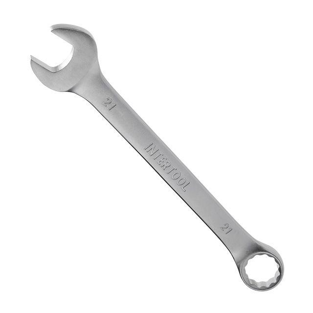 Ключ комбінований 21 мм, Cr-V INTERTOOL HT-1221