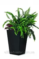 Прямокутний горщик RATTAN PLANTER S 23,6 L графіт (Keter)