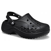 Кроксы на Платформе Crocs Bayaband Platform Black (Чорні)