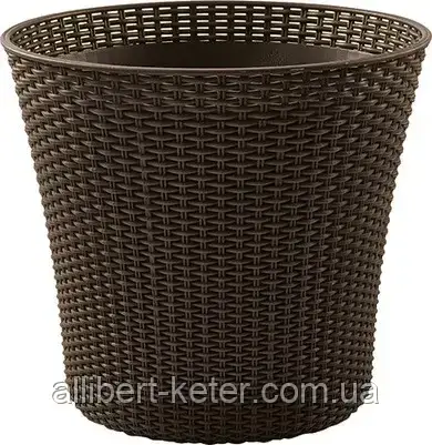 Квітковий горщик CONIC PLANTER 56,5 L графіт (Keter) - фото 4 - id-p2111200231