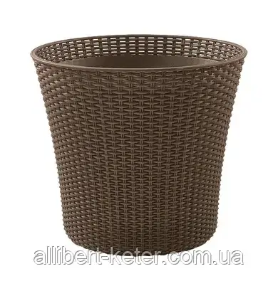 Квітковий горщик CONIC PLANTER 56,5 L графіт (Keter) - фото 5 - id-p2111200231