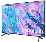 Телевізор Smart LED TV SAMSUNG 43CU7172, Ultra HD 4K, HDR, 108 см.(2023)4K Ultra HD, 3840x2160, OS TV: Tizen, фото 3