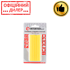 Комплект стрижнів клейових жовтих 7,4 мм * 100 мм, 12 шт. INTERTOOL RT-1050 STP