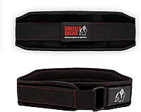 Пояс атлетичний жіночий Gorilla Wear 4 Inch Women's Lifting Belt Black/Red Stitching