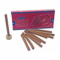 Безосновные благовония Свежая Роза (Fresh Rose dhoop sticks Satya)